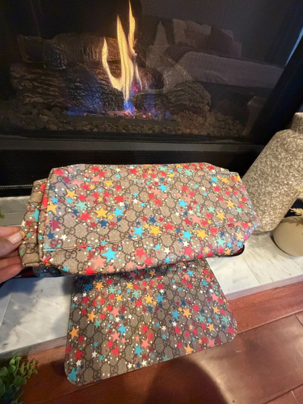 Gucci GG Supreme Star Print Diaper Bag / Messenger Bag - Picture 12 of 12